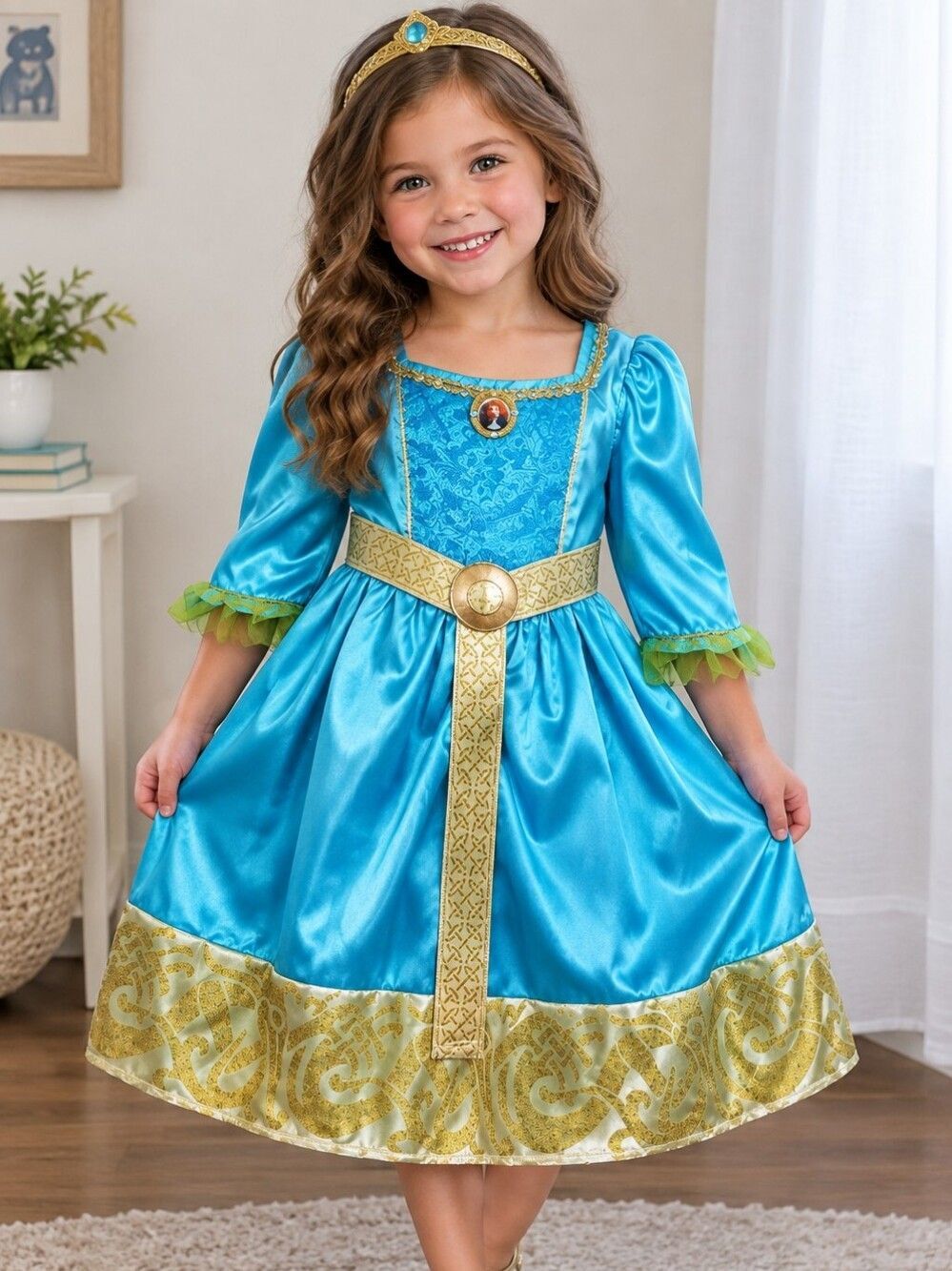Disney Pixar Brave Princess Merida Girls Halloween Dress Costume #C